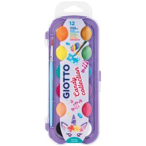 Acquerelli – Giotto – Astuccio da 12 cialde- Candy Collection